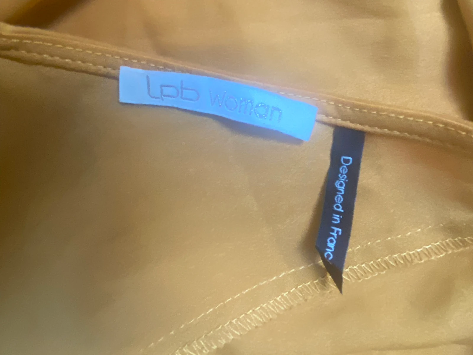 Combishort LPB Woman PP Mostarda com Volantes nas costas e laço – photo 3